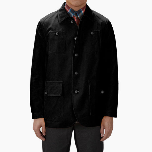 The Black Twill Chore Coat