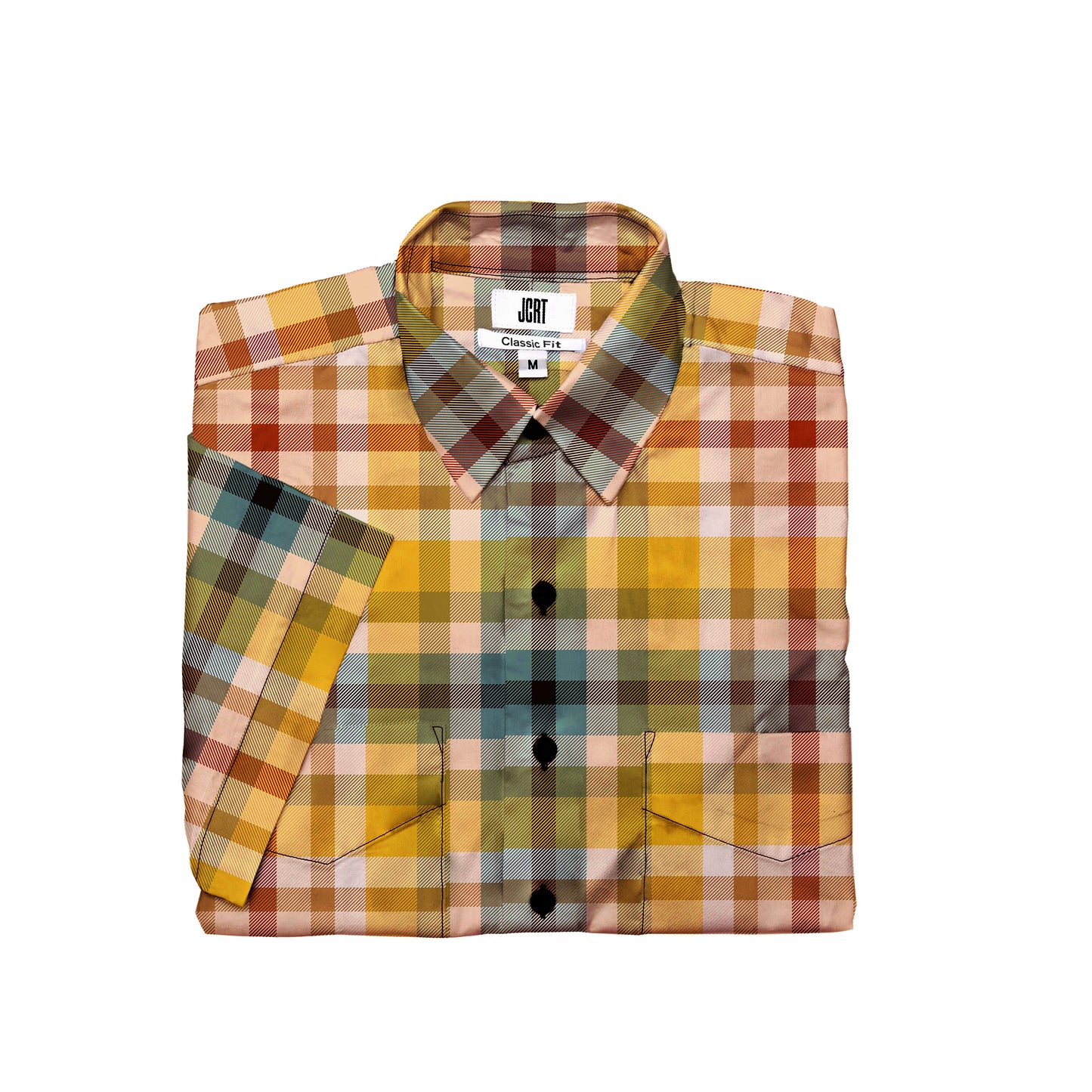 The Hunky Dory Plaid Short Sleeve Shirt