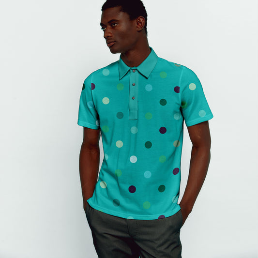 The Music Has the Right to Children Polka Dot Polo