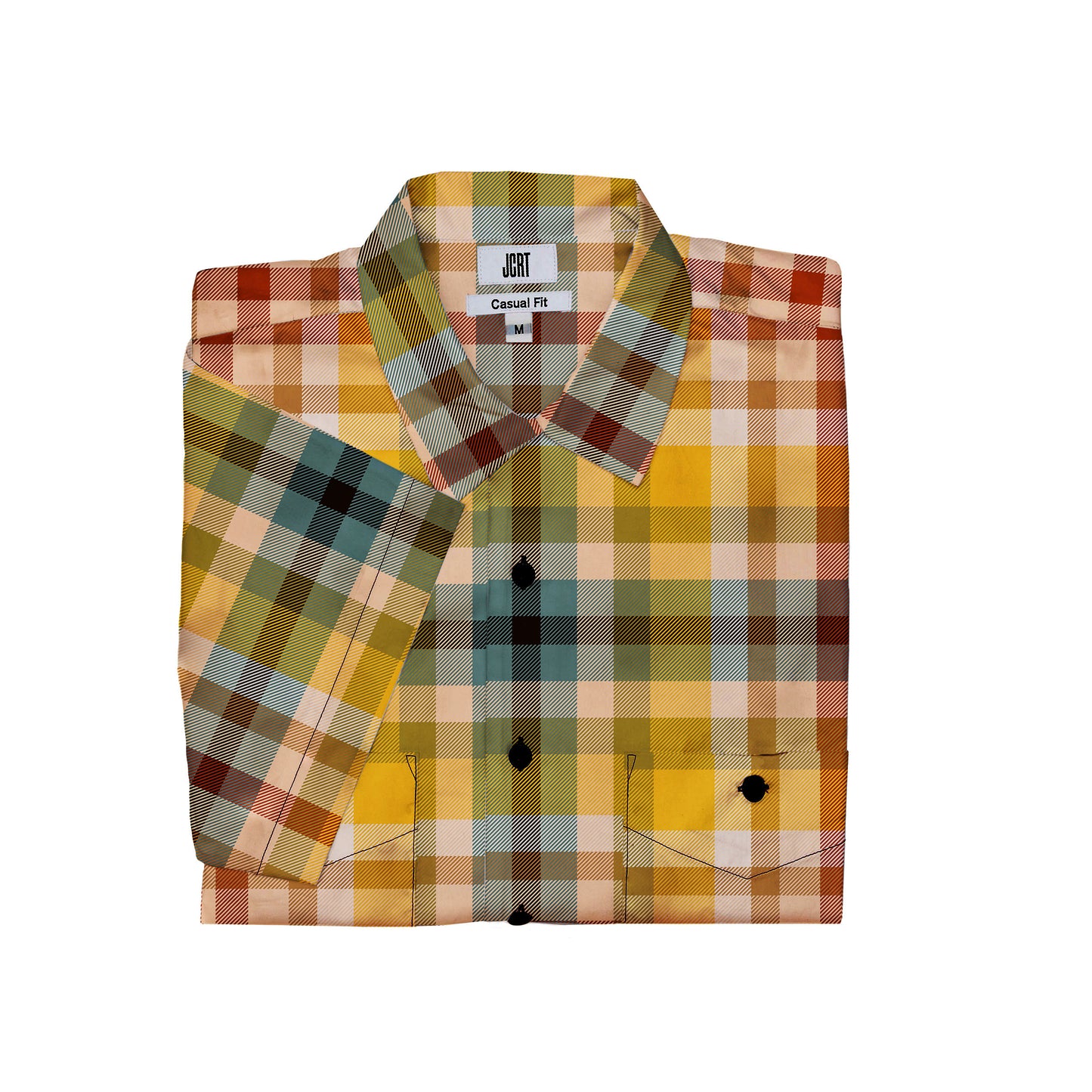 The Hunky Dory Plaid Short Sleeve Shirt