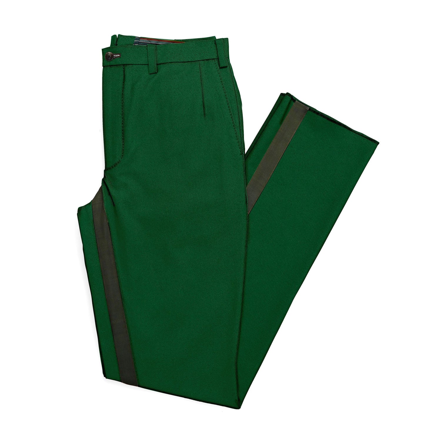The Vintage Green Twill Trouser