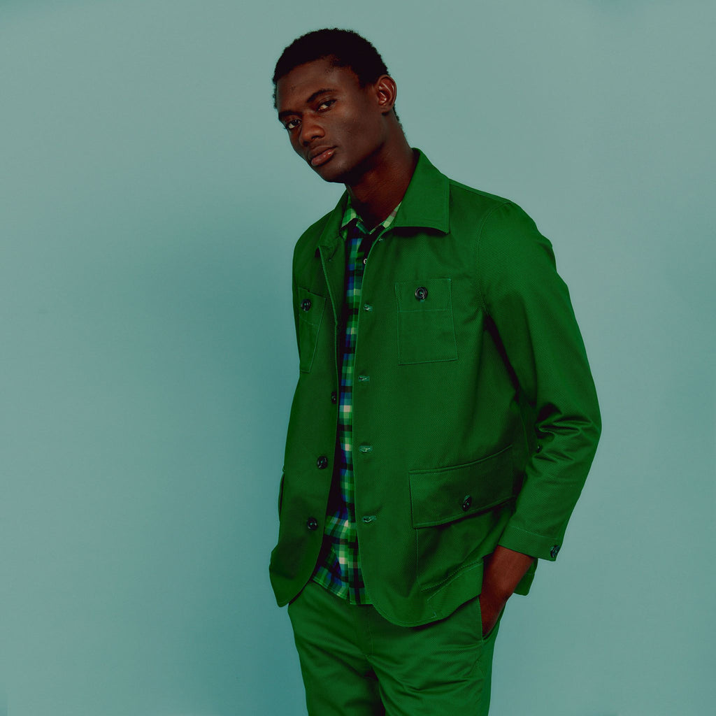 The Vintage Green Twill Chore Coat JCRT