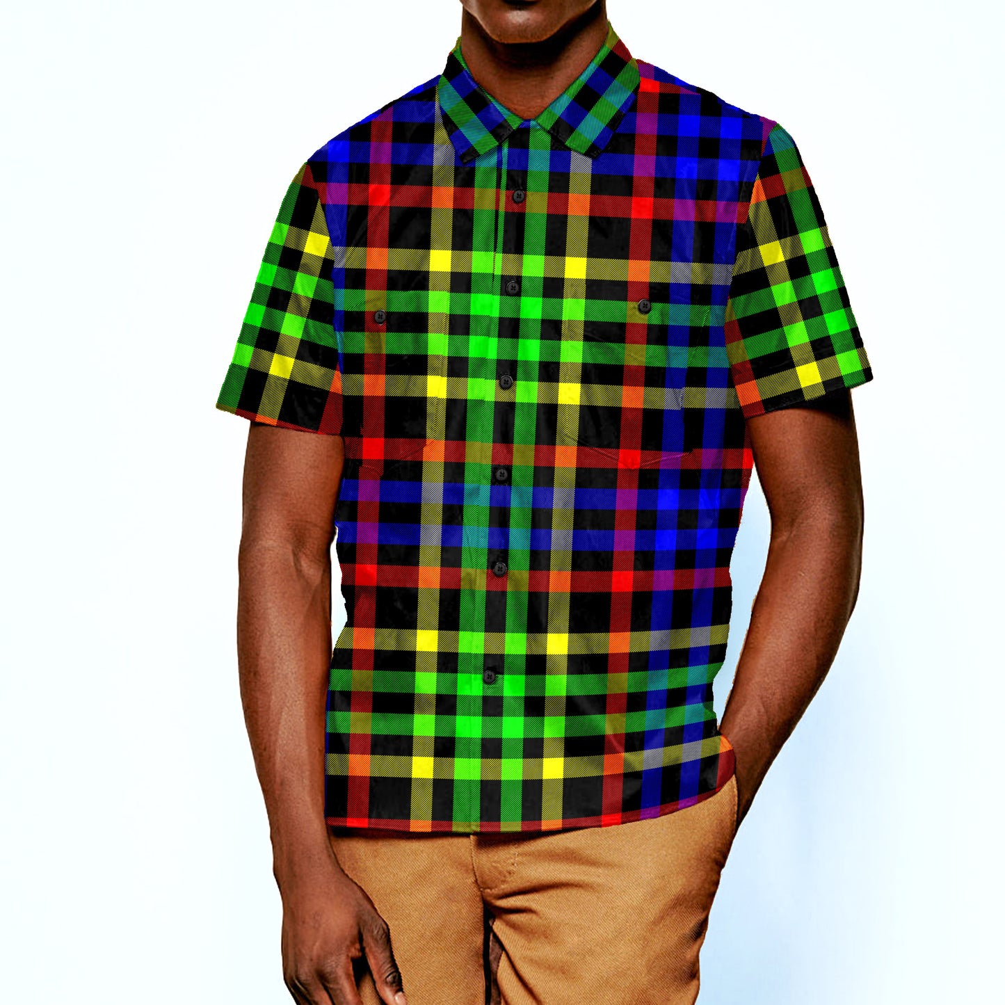 The Robotron Plaid Short Sleeve Shirt