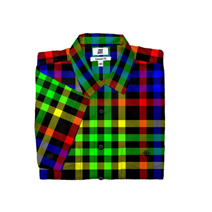 The Robotron Plaid Short Sleeve Shirt