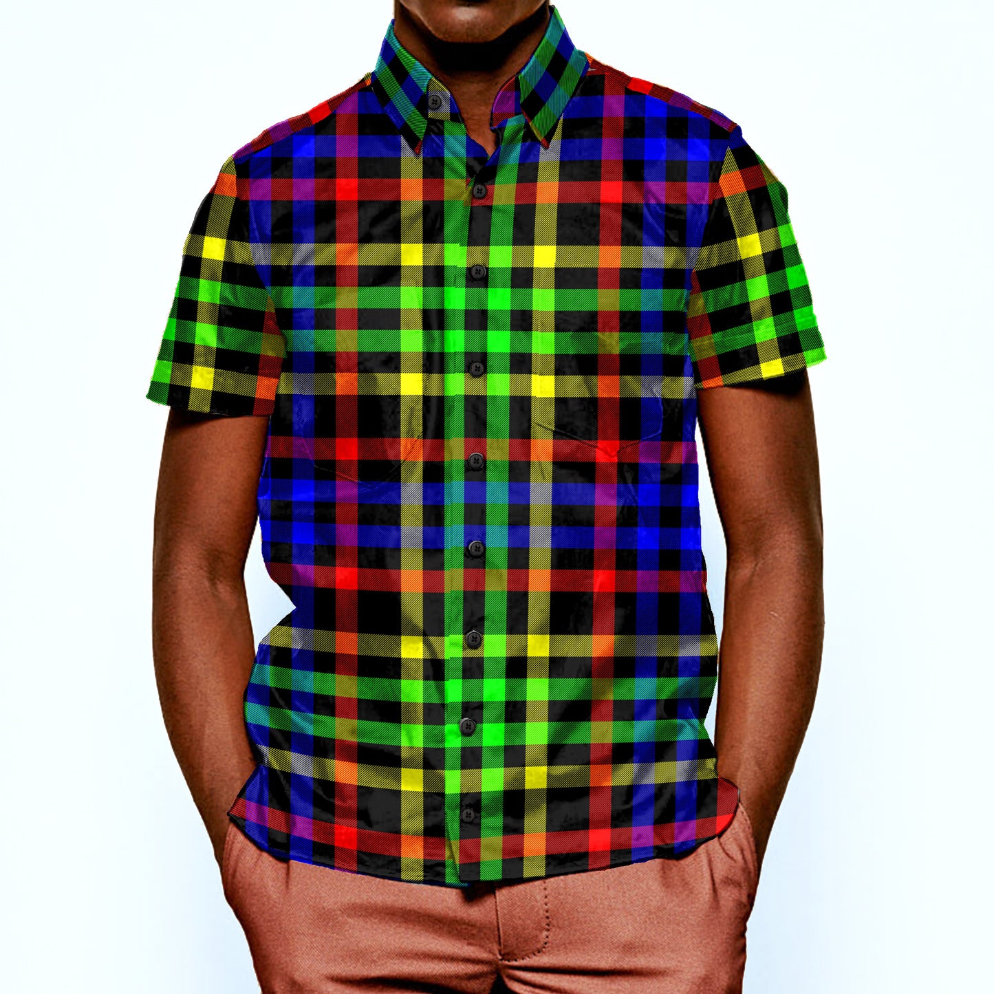 The Robotron Plaid Short Sleeve Shirt