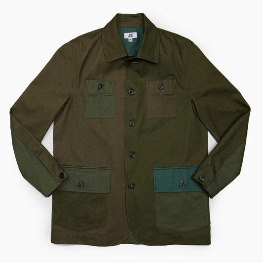 The Green Mixed Twill Chore Coat
