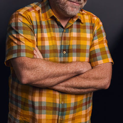 The Hunky Dory Plaid Short Sleeve Shirt