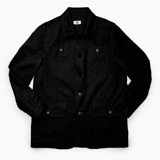 The Black Twill Chore Coat