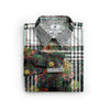 The Ragged Kingdom Time Peace Plaid Long Sleeve Shirt