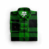 The Biggie Smalls Green and Black Flannel