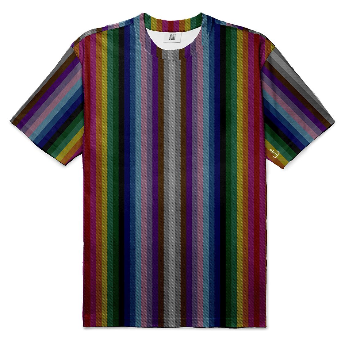 The 2020 Pride Plaid Stripe T-Shirt