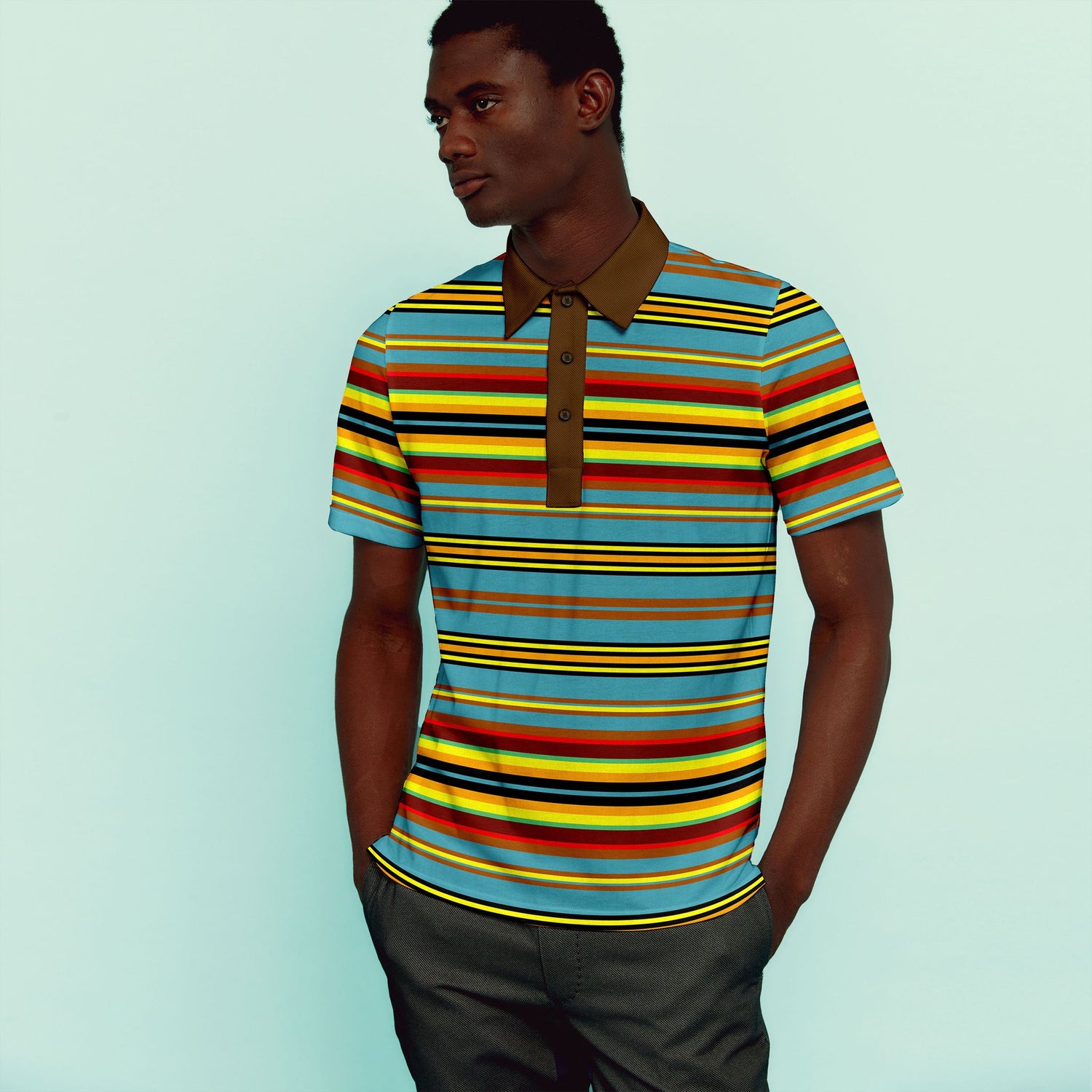 The Wolfman Stripe Polo Shirt