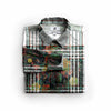 The Ragged Kingdom Time Peace Plaid Long Sleeve Shirt