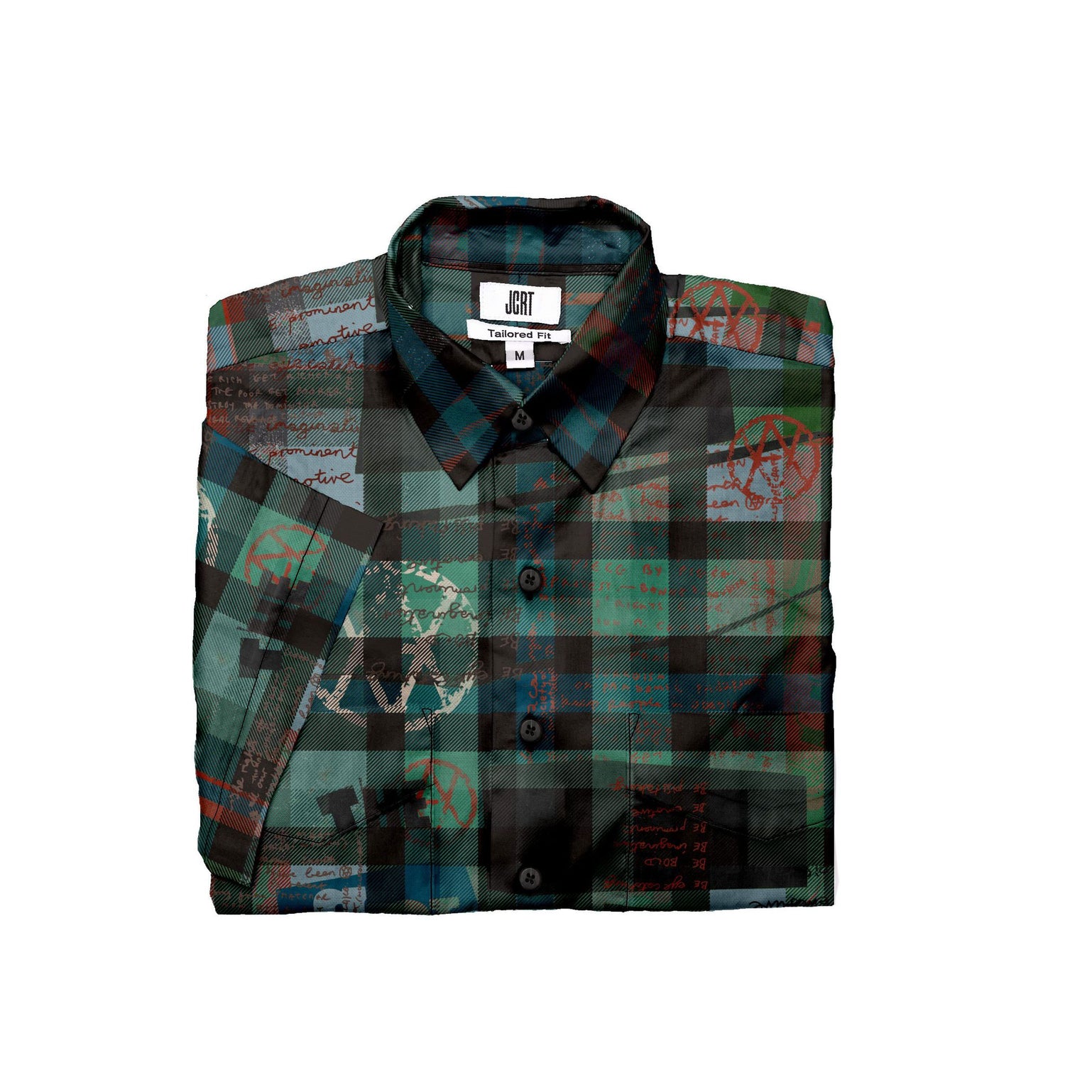 The Ragged Kingdom Be Bold Plaid Short Sleeve Shirt