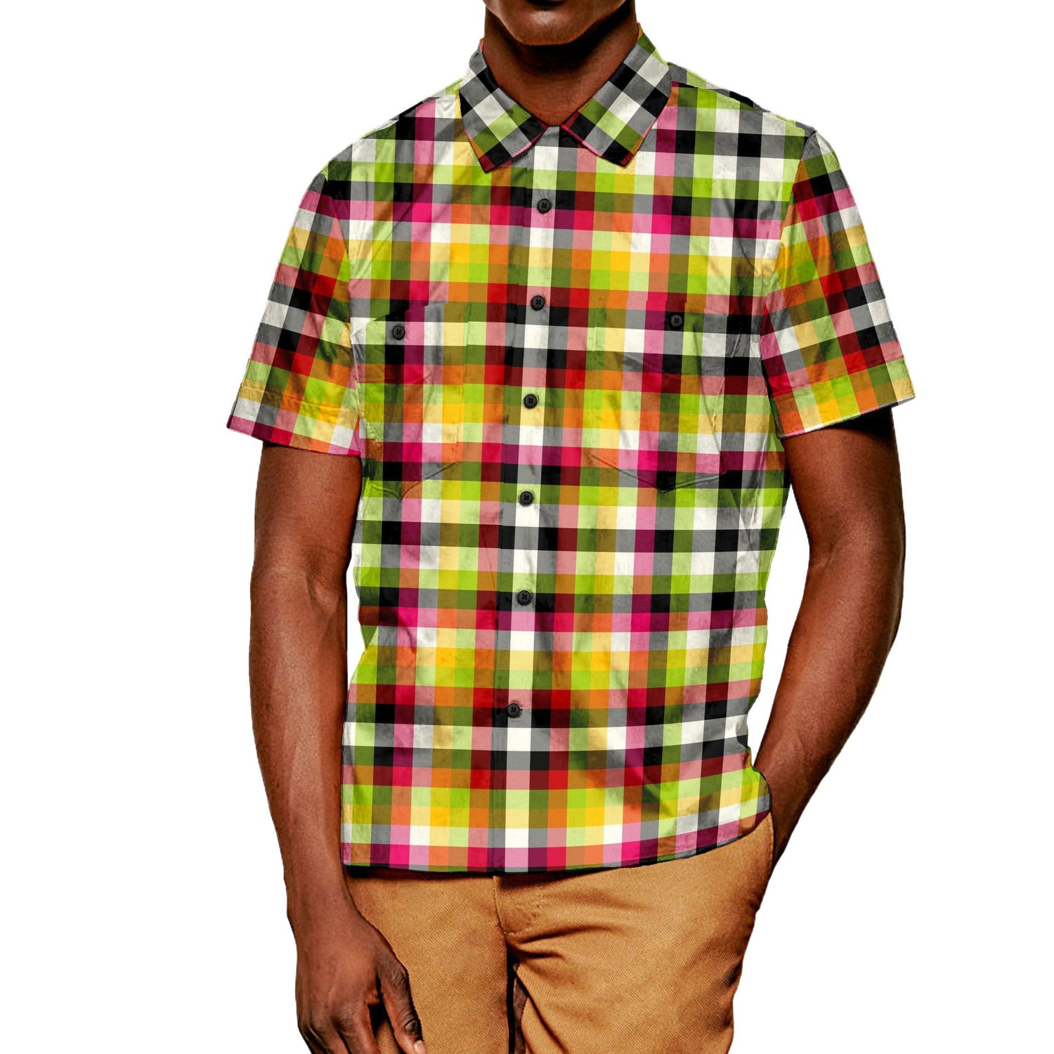 The Germfree Adolescents Plaid Short Sleeve Shirt