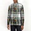 The Ragged Kingdom Time Peace Plaid Long Sleeve Shirt