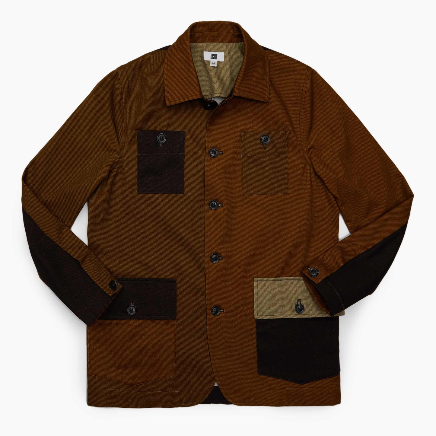 The Leather Mixed Twill Chore Coat