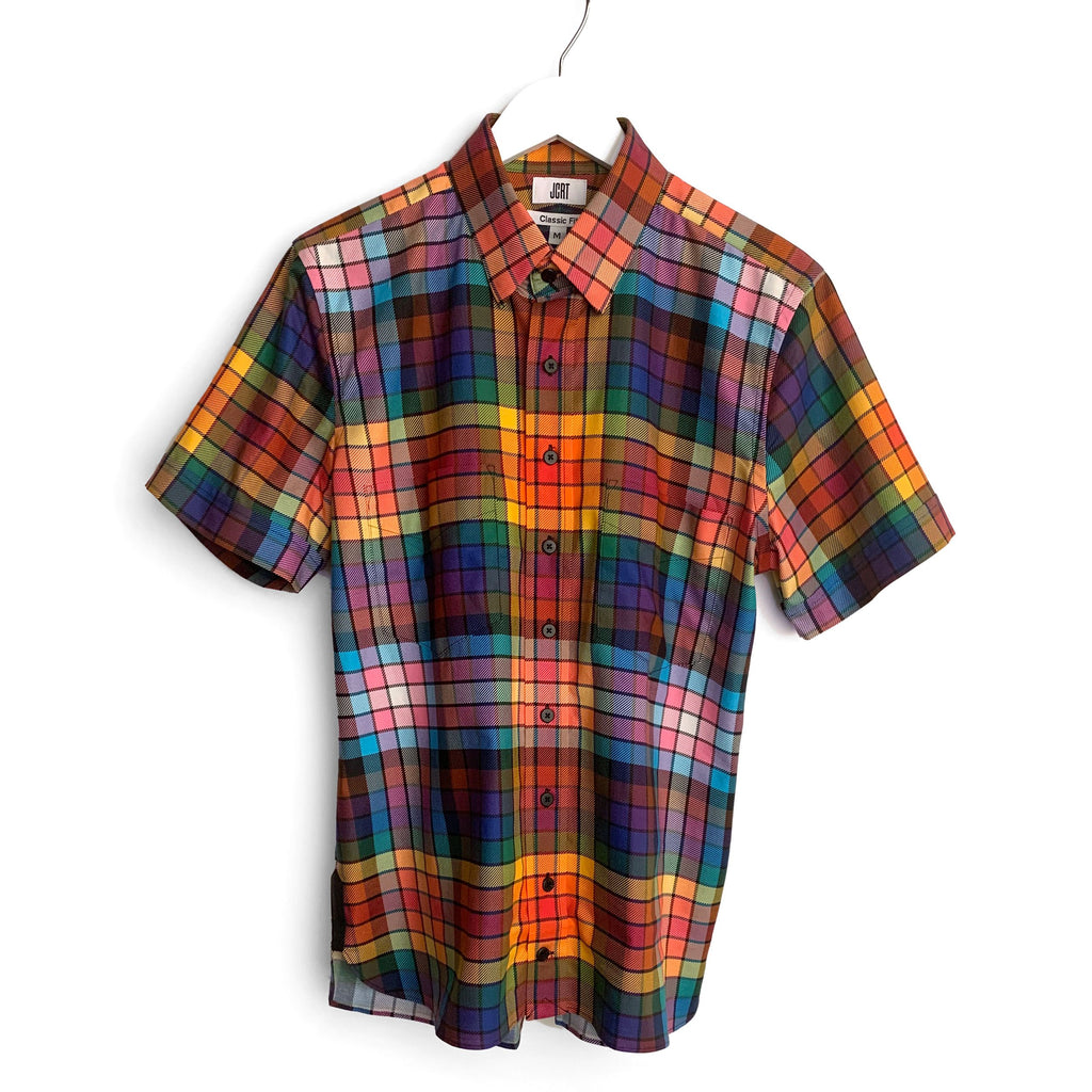 The Pride Plaid Short Sleeve Shirt | JCRT