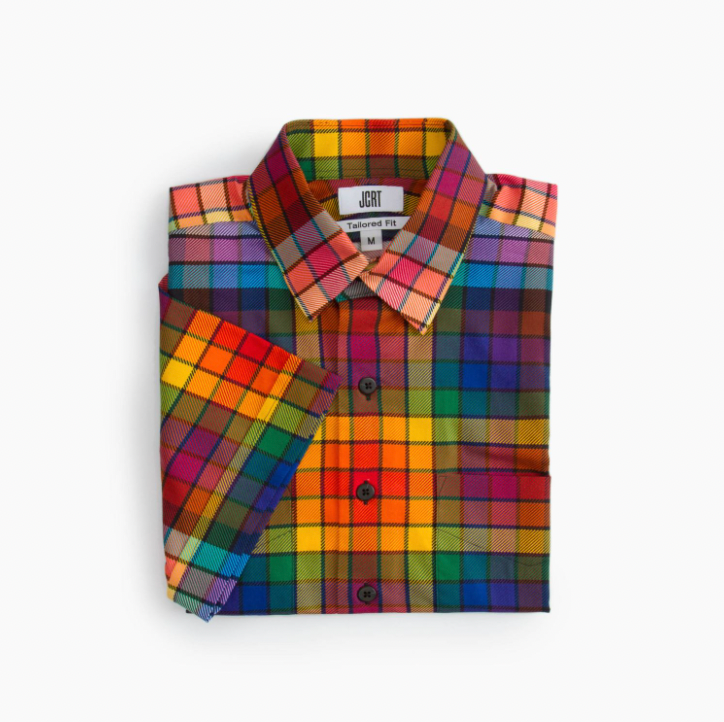 The Pride Plaid Short Sleeve Shirt JCRT