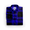 The Biggie Smalls Blue and Black Flannel