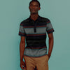 The Disintegration Stripe Polo Shirt